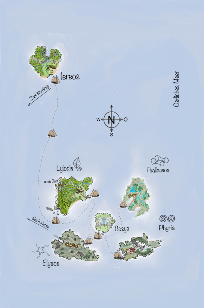Naturgewalten - Die Dilogie - Karte (Inselreich)