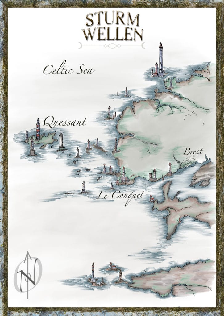 Karte zu Sturmwellen - Climate Fantasy von Zoe S. Rosary